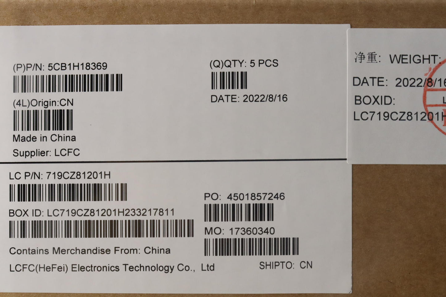 Lenovo Cover Upper Case Asmkor L82S0 - 5CB1H18369