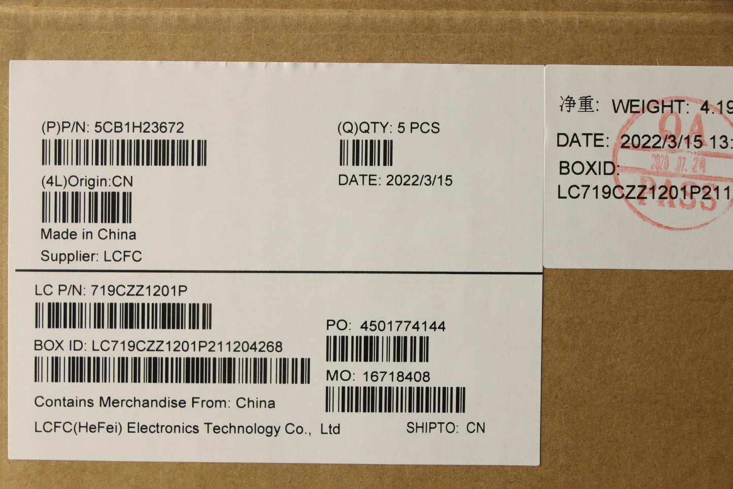 Lenovo Cover Upper Case Assembly Eng - 5CB1H23672