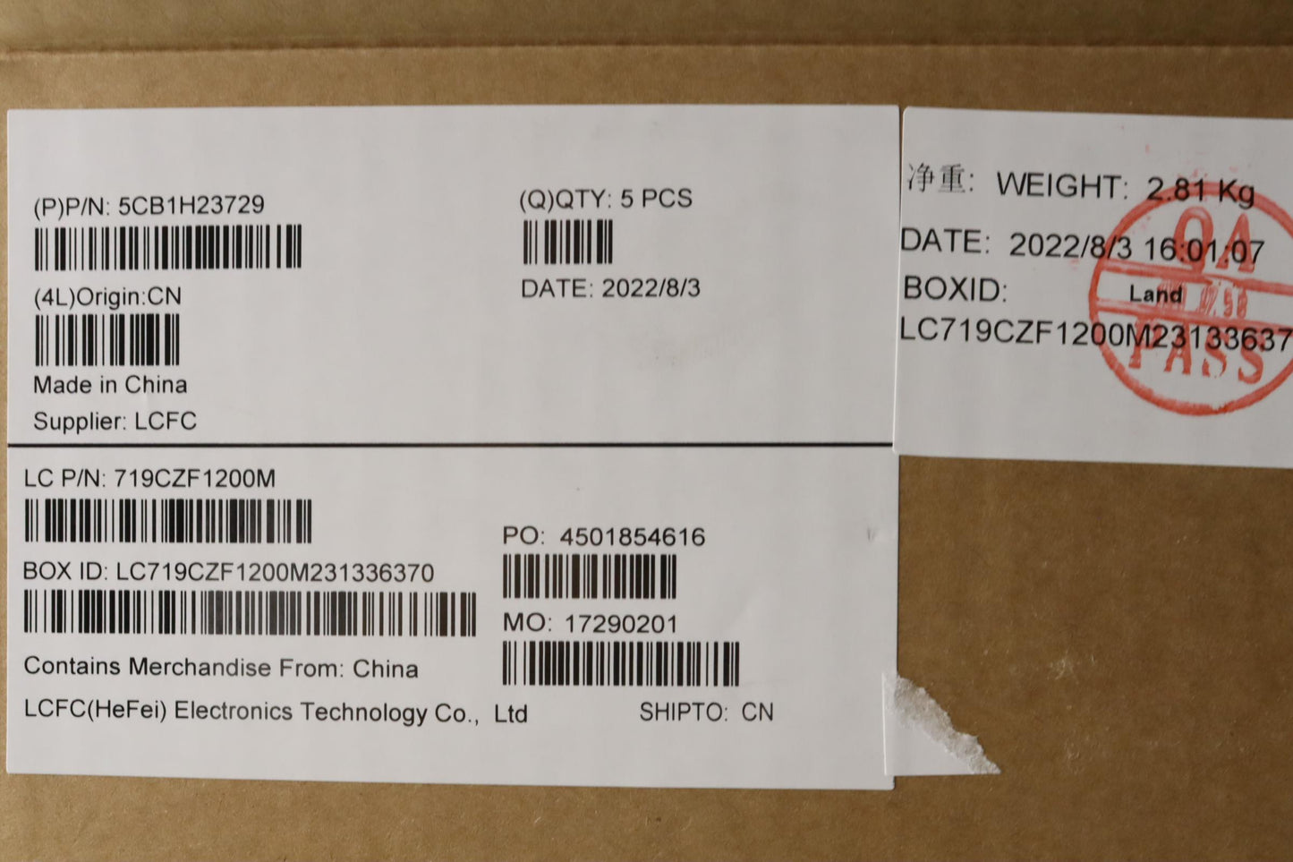 Lenovo Cover Upper Case Assembly Bul - 5CB1H23729