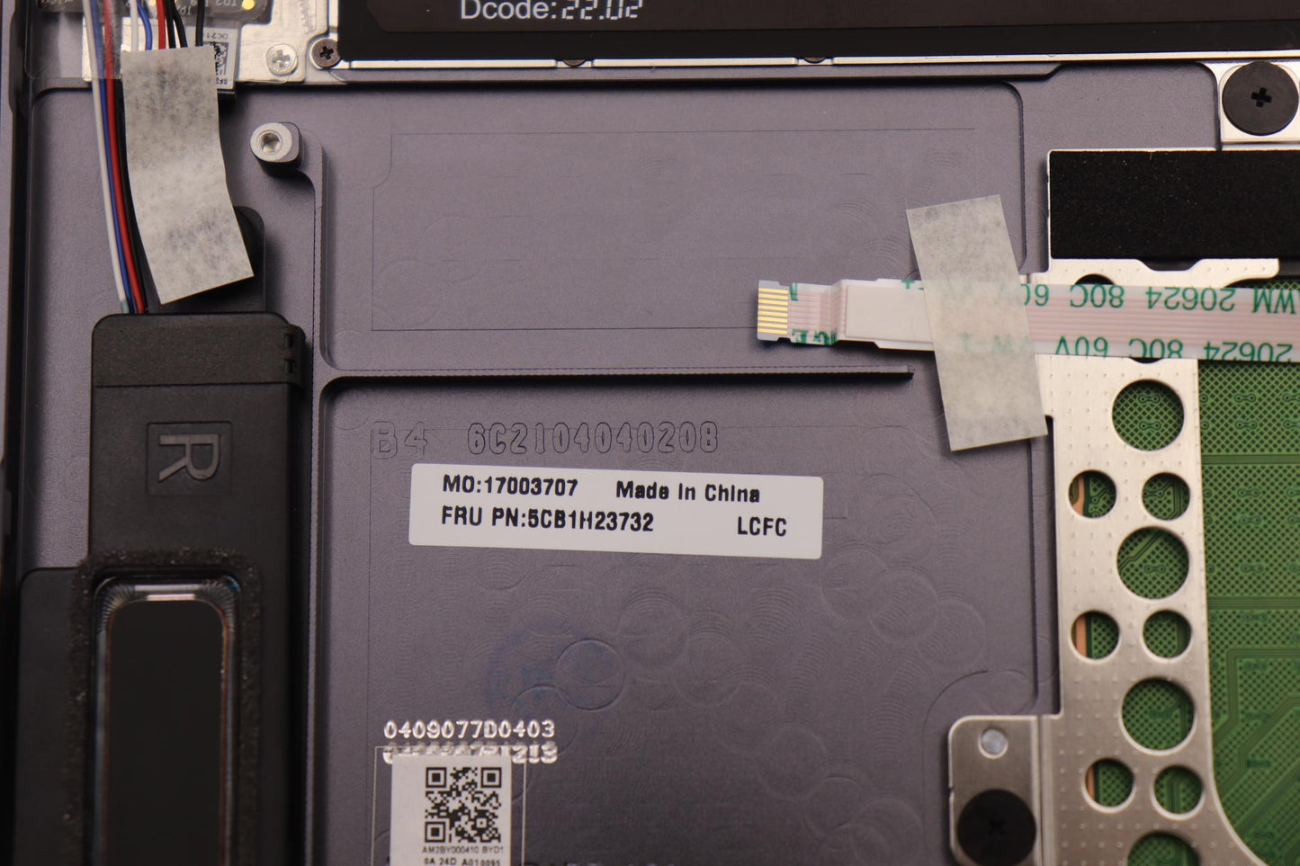 Lenovo Cover Upper Case Assembly Euro - 5CB1H23732