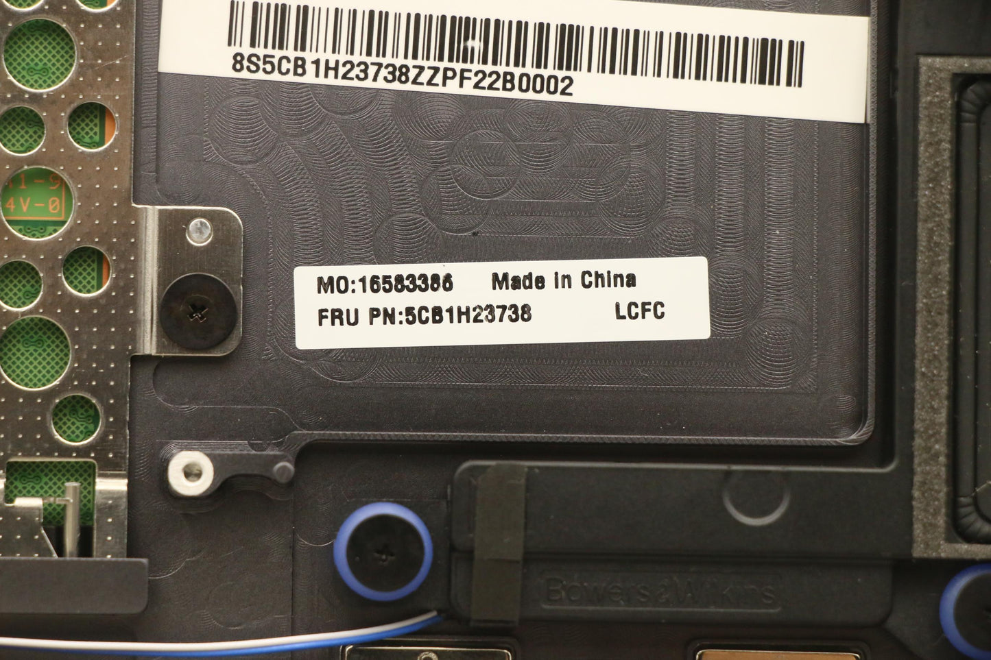 Lenovo Cover Upper Case Assembly Hbw - 5CB1H23738