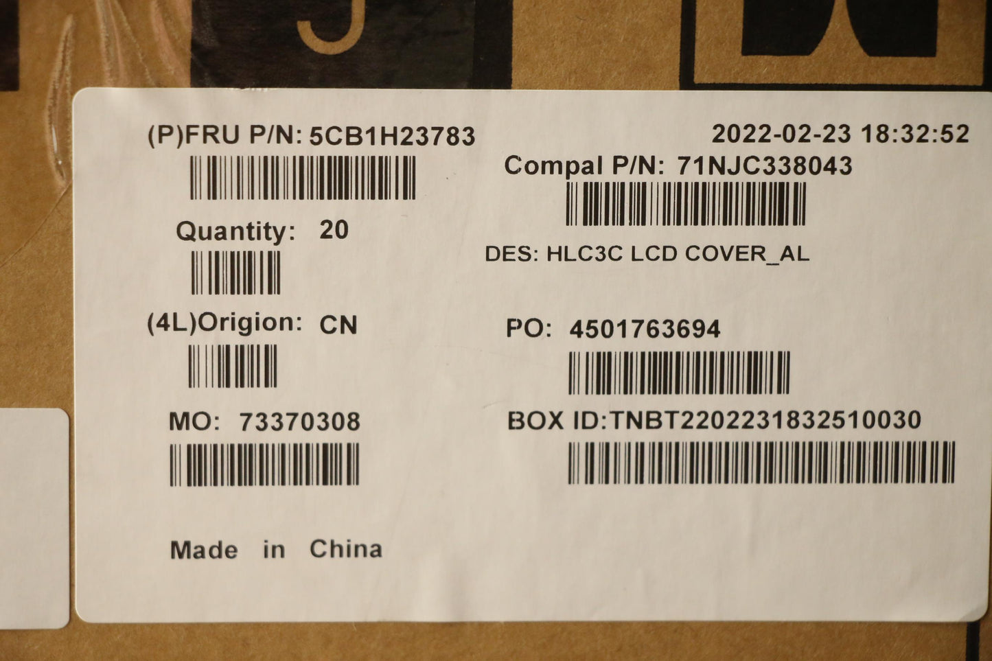 Lenovo C-Cover for 82UD - 5CB1H23783