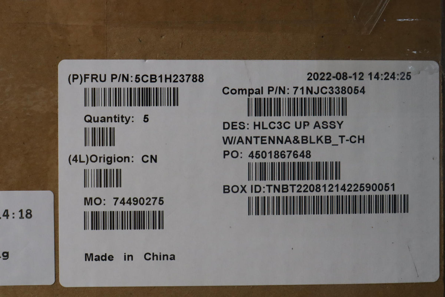 Lenovo Cover Upper Case Assembly Tc C - 5CB1H23788