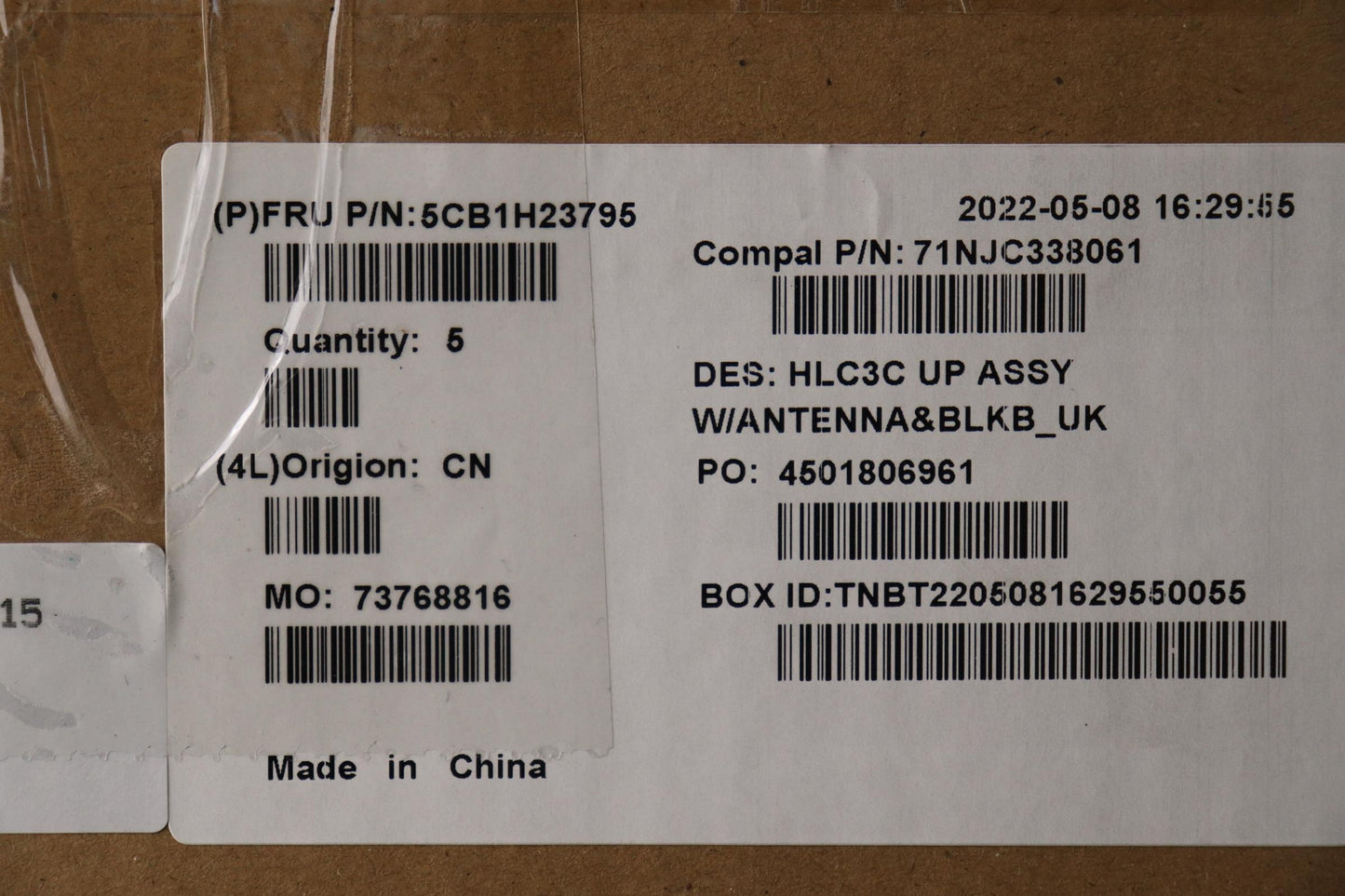 Lenovo Cover Upper Case Assembly Uke - 5CB1H23795