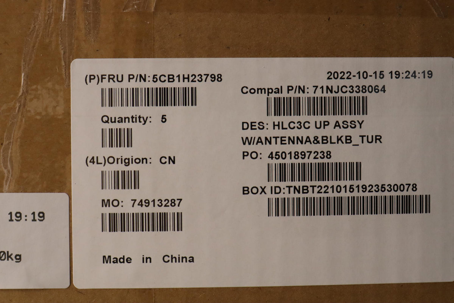 Lenovo Cover Upper Case Assembly Tur - 5CB1H23798