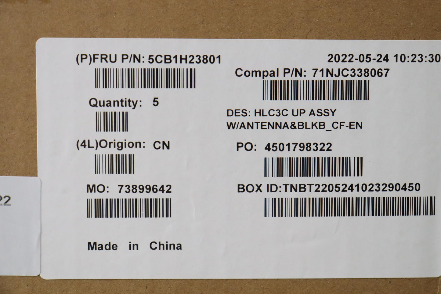 Lenovo Cover Upper Case Assembly Fra/ - 5CB1H23801