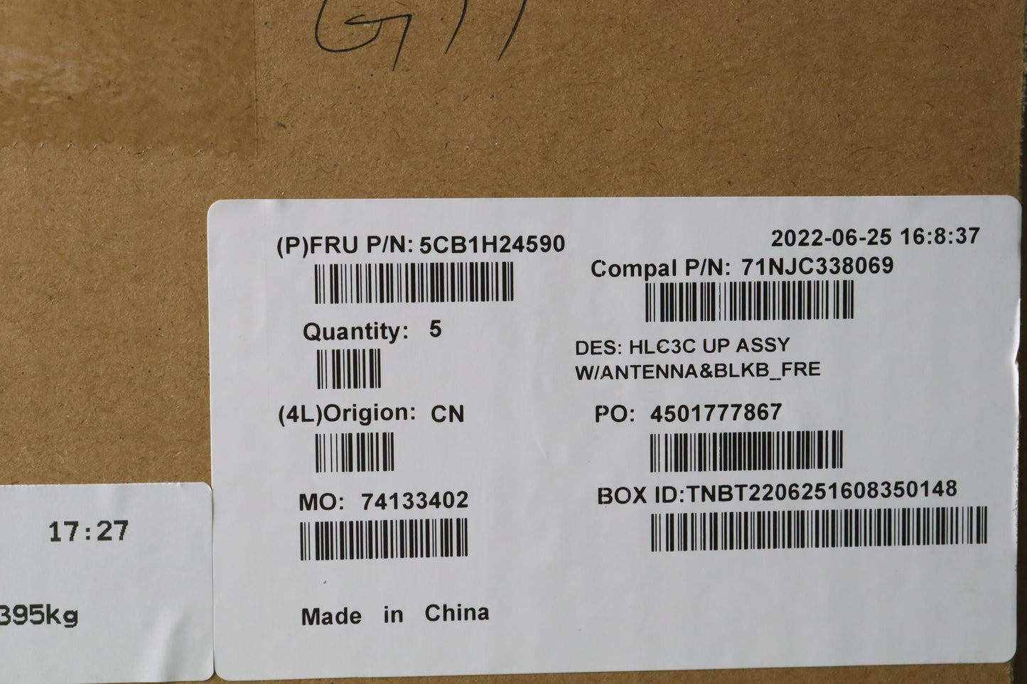Lenovo Cover Upper Case Assembly Fra - 5CB1H24590