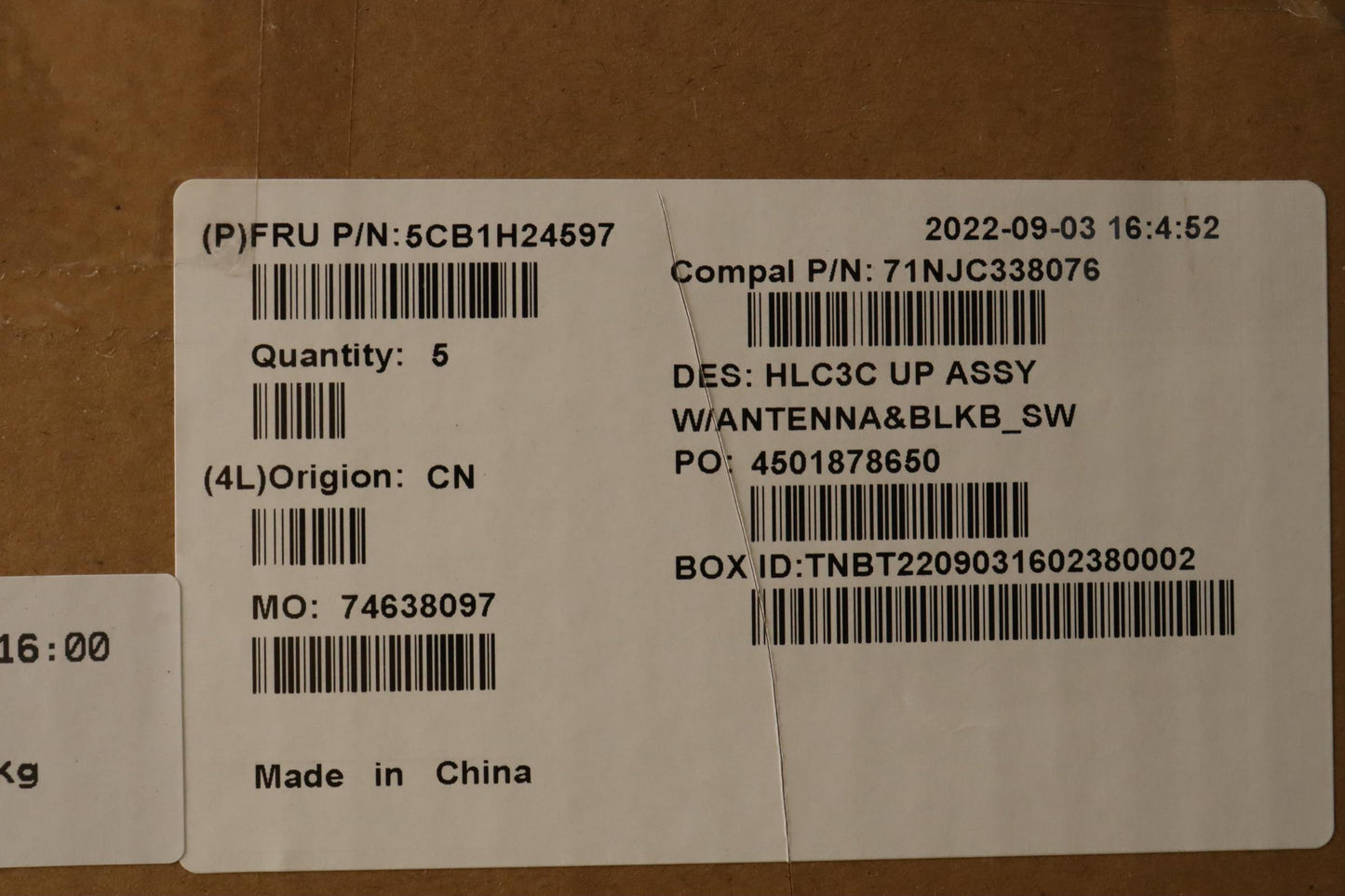 Lenovo Cover Upper Case Assembly Sws - 5CB1H24597