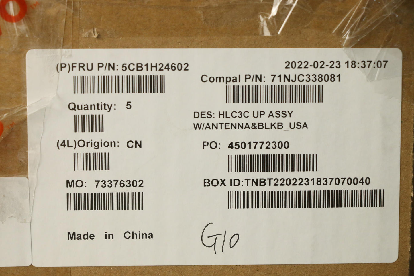 Lenovo C-Cover with Keyboard, USA English, Backlit - 5CB1H24602