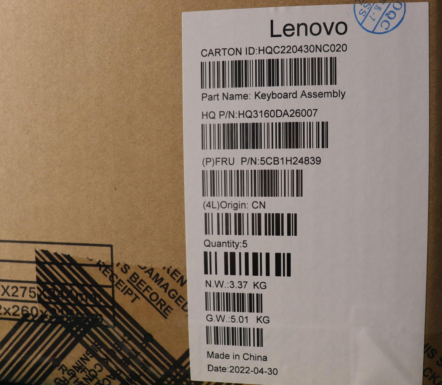Lenovo Cover Upper Case Assembly Ger - 5CB1H24839