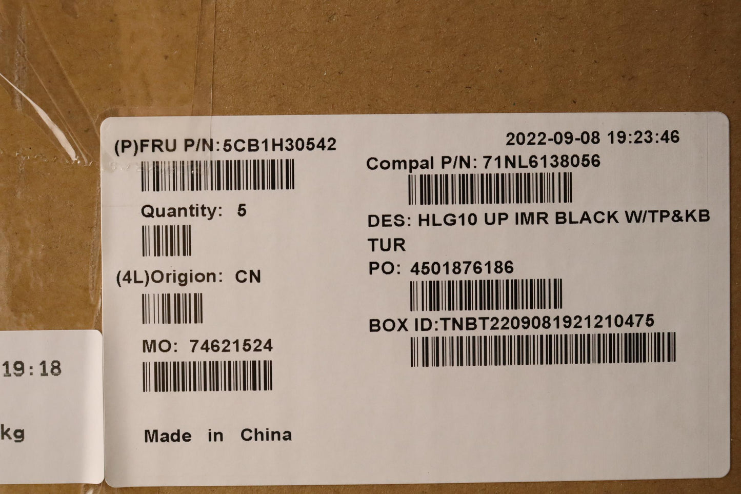 Lenovo Cover Upper Case Assembly Tur - 5CB1H30542
