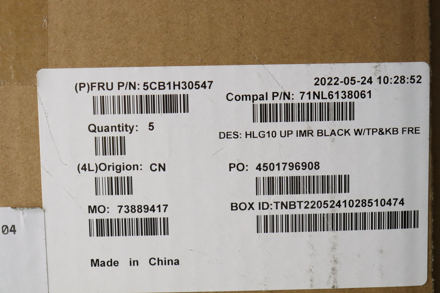 Lenovo Cover Upper Case Assembly Fra - 5CB1H30547
