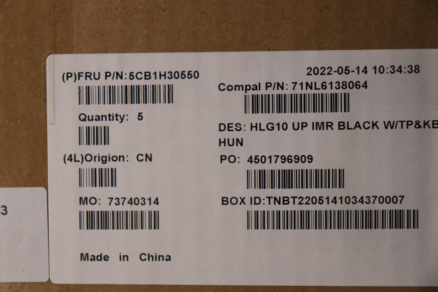 Lenovo Cover Upper Case Assembly Hun - 5CB1H30550