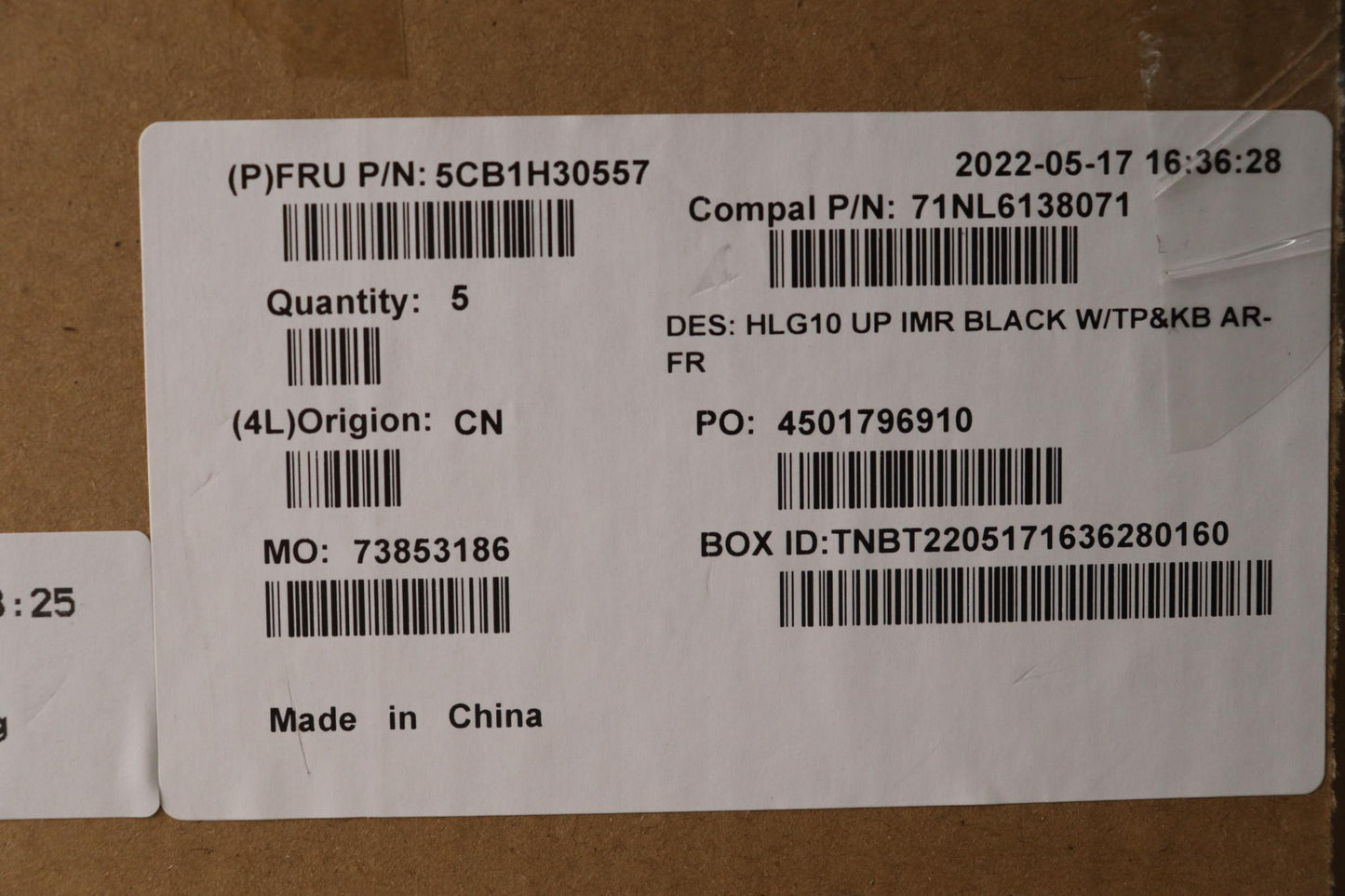 Lenovo Cover Upper Case Assembly Fra/ - 5CB1H30557