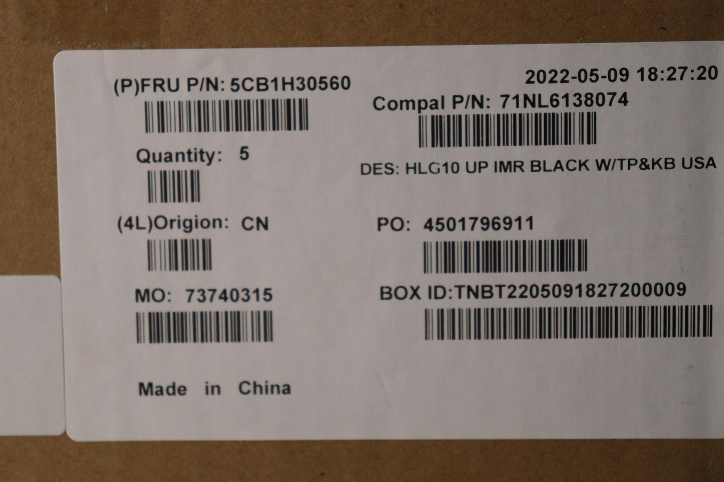 Lenovo - C-Cover with Keyboard, USA English, Black, Backlit - 5CB1H30560