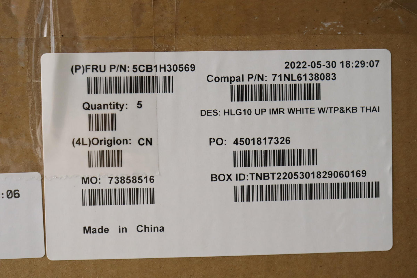 Lenovo Cover Upper Case Assembly Thai - 5CB1H30569
