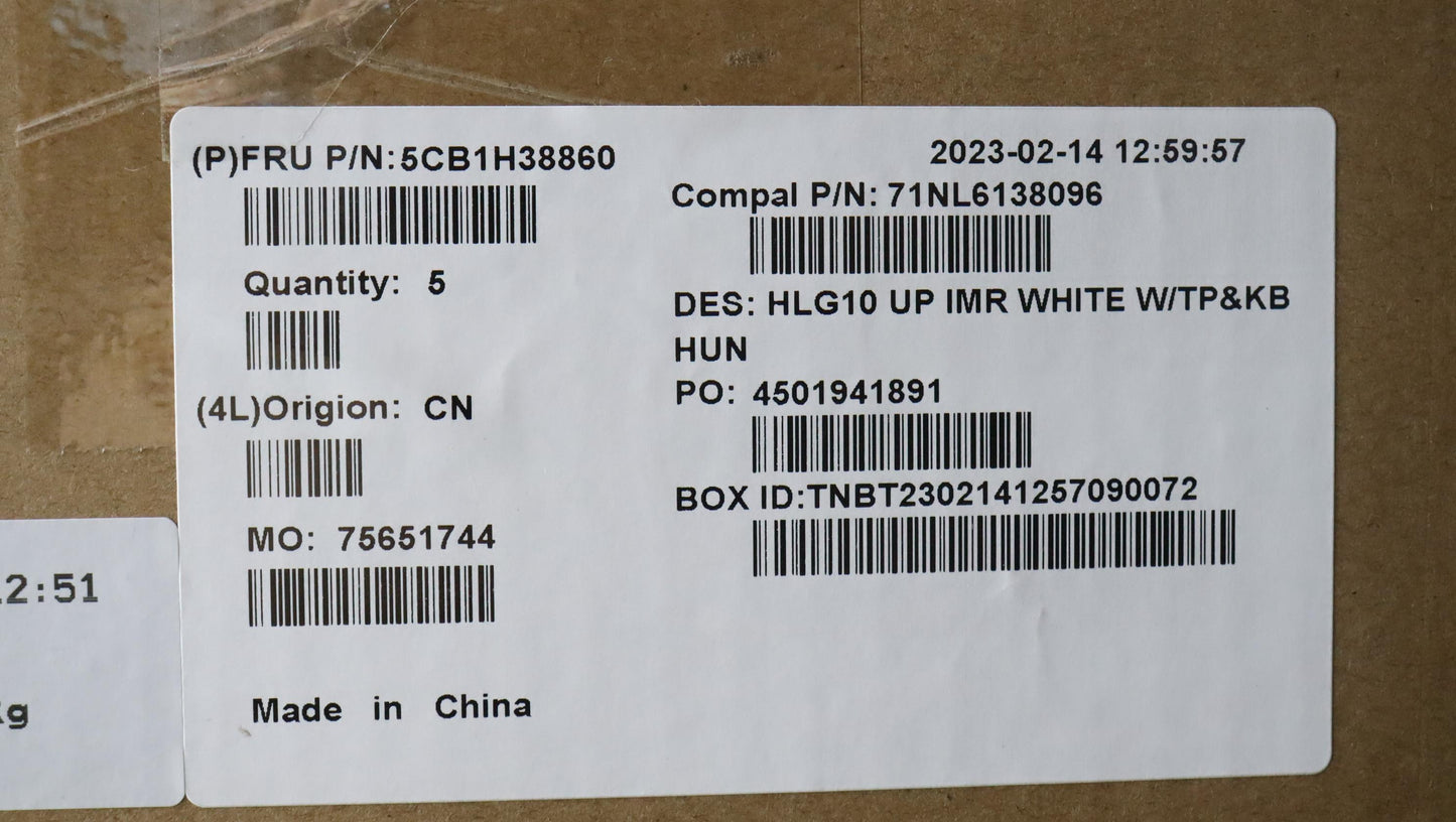 Lenovo Cover Upper Case Assembly Hun - 5CB1H38860