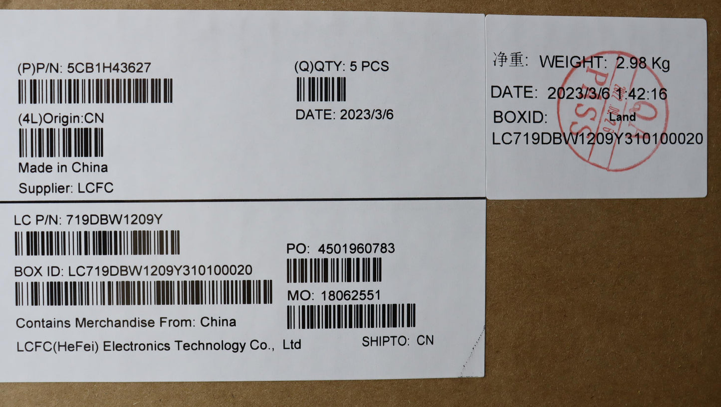 Lenovo Cover Upper Case Asmeuroengl82 - 5CB1H43627