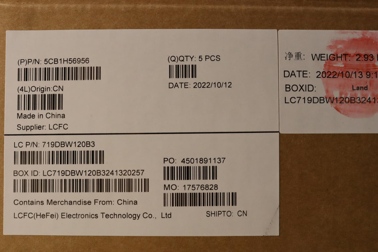 Lenovo Cover Upper Case Asmeuro Eng L - 5CB1H56956