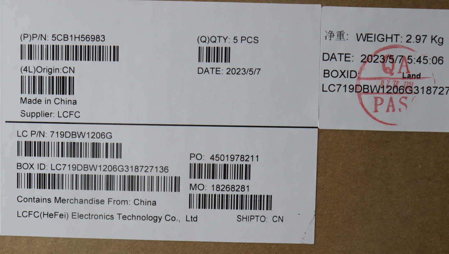 Lenovo Cover Upper Case Asmnordic L82 - 5CB1H56983