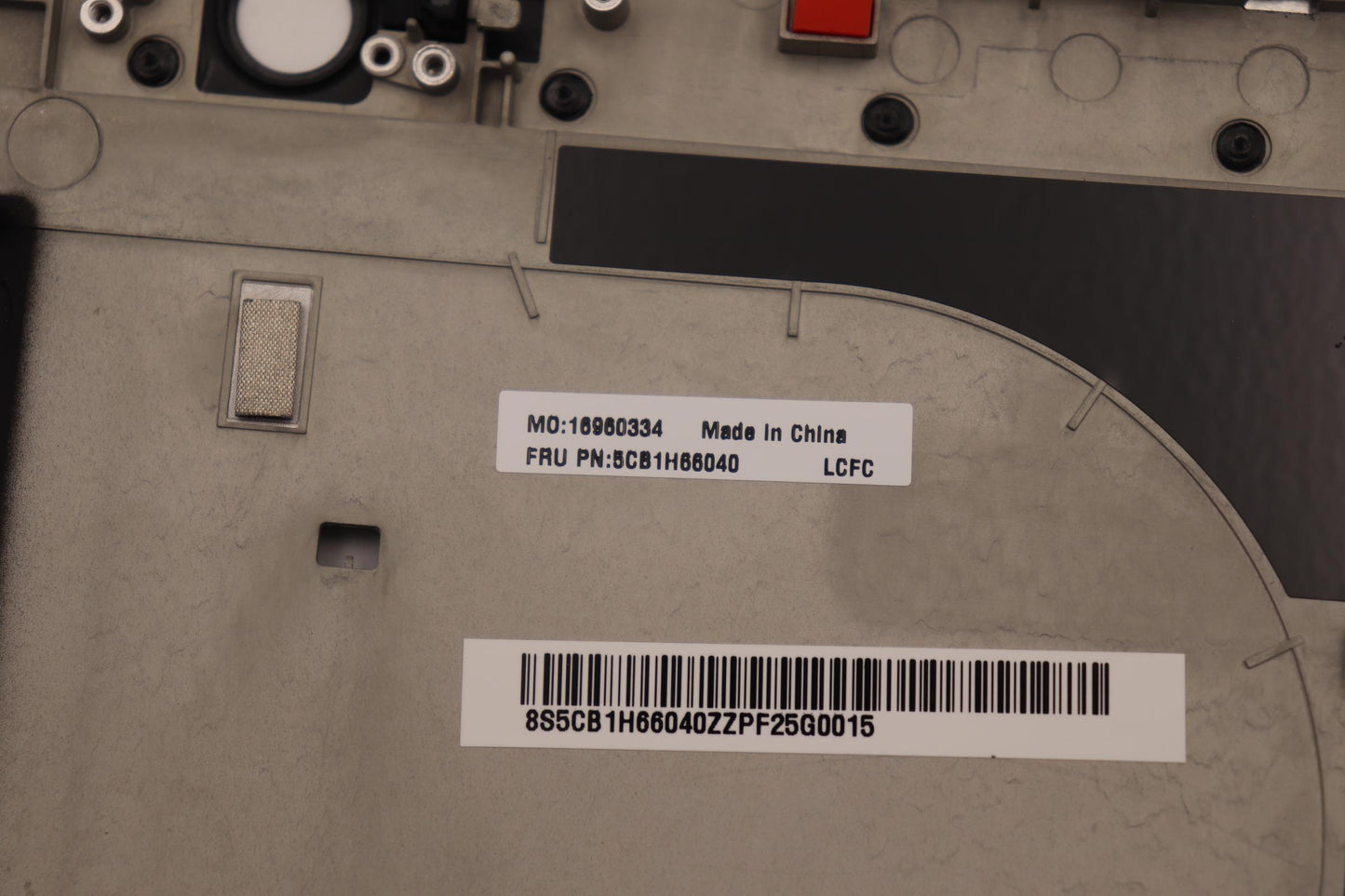 Lenovo T16G1 C Cover Assembly in Black - 5CB1H66040