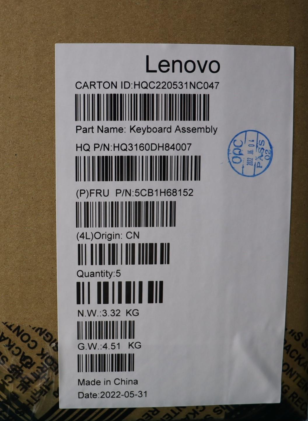 Lenovo Cover Upper Case Asmengh21Cyfp - 5CB1H68152