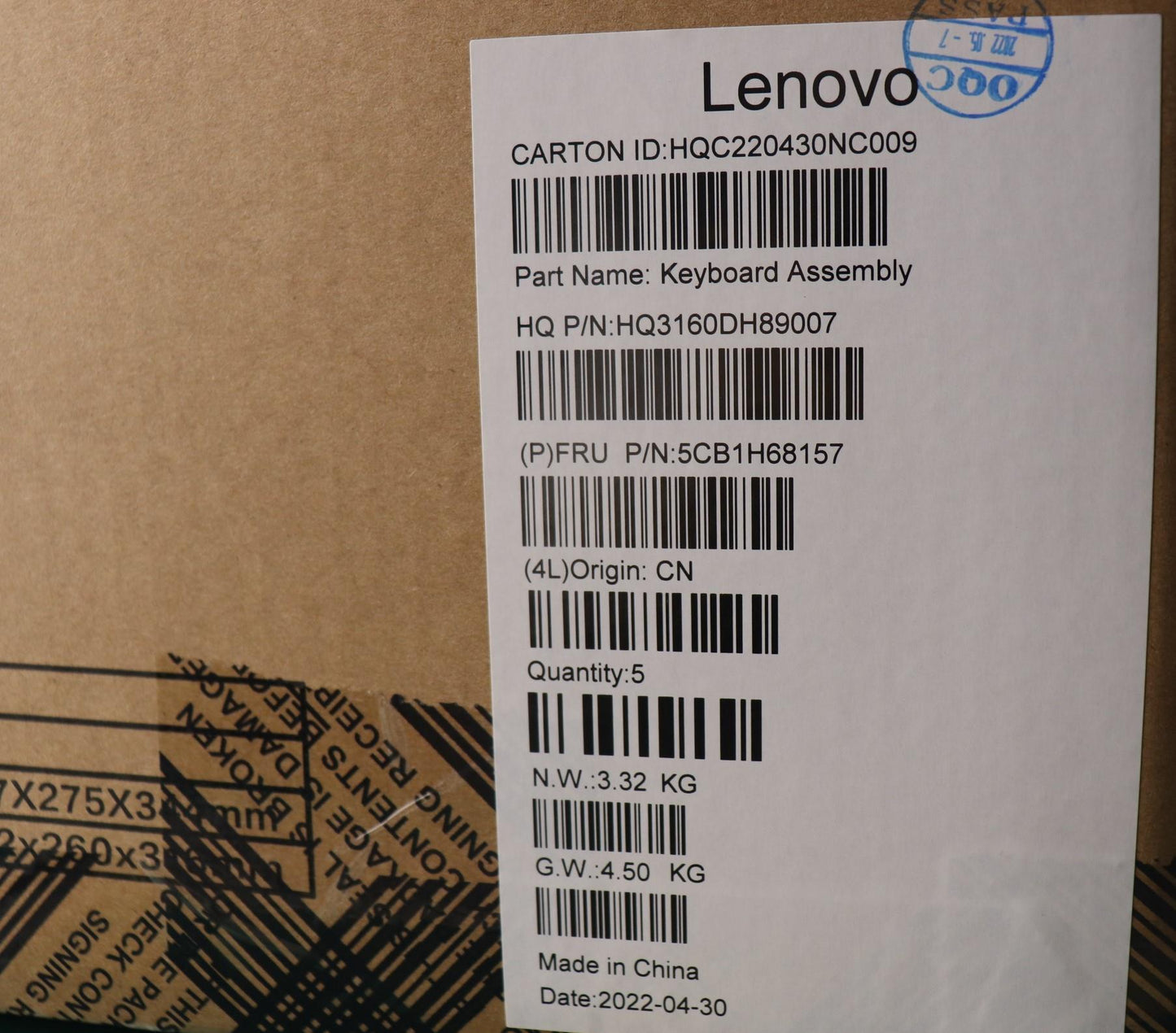 Lenovo Cover Upper Case Asmgerh21Cyfp - 5CB1H68157