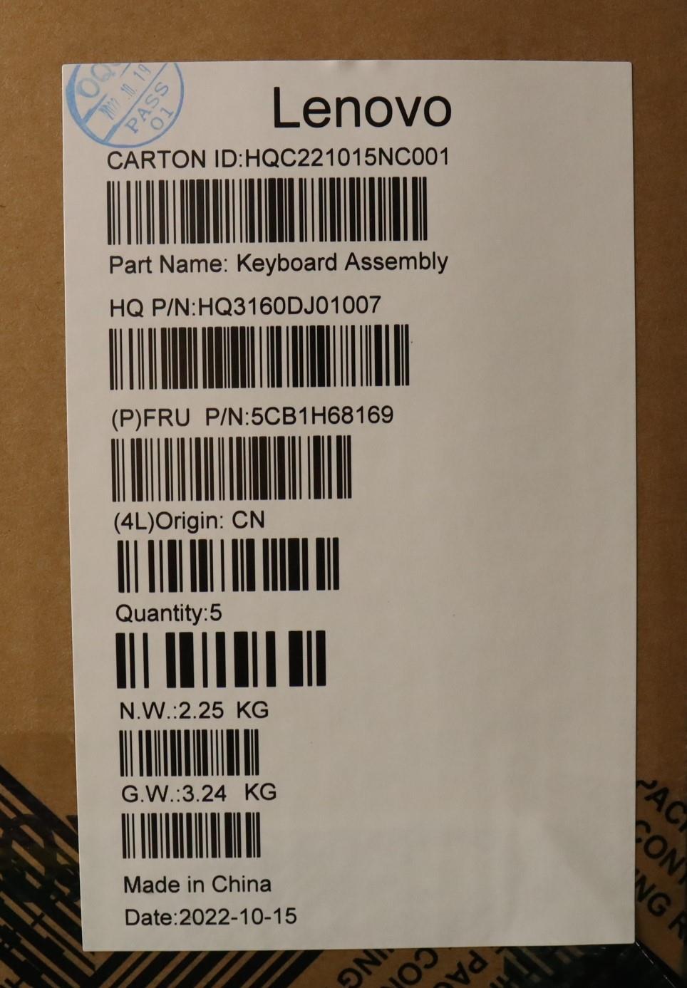 Lenovo Cover Upper Case Asmrush21Cyfp - 5CB1H68169