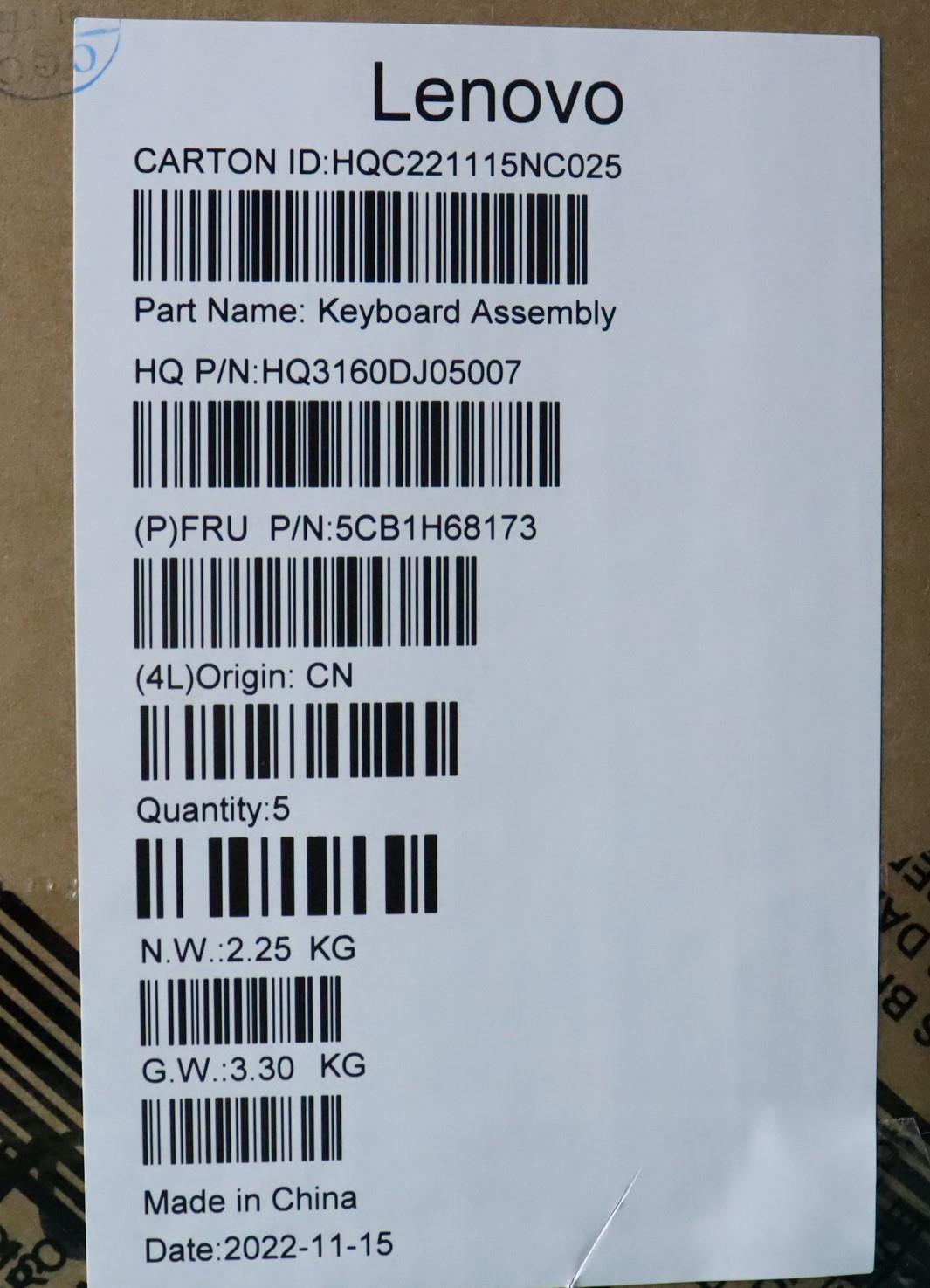 Lenovo Cover Upper Case Asmtch21Cyfpa - 5CB1H68173