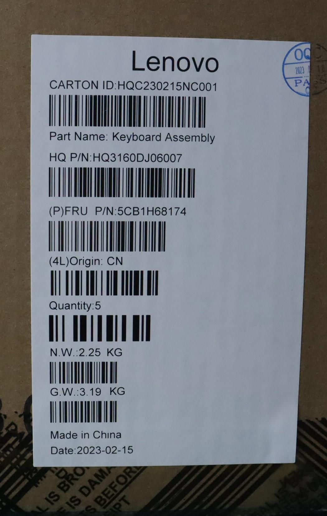 Lenovo Cover Upper Case Asmthaih21Cyf - 5CB1H68174