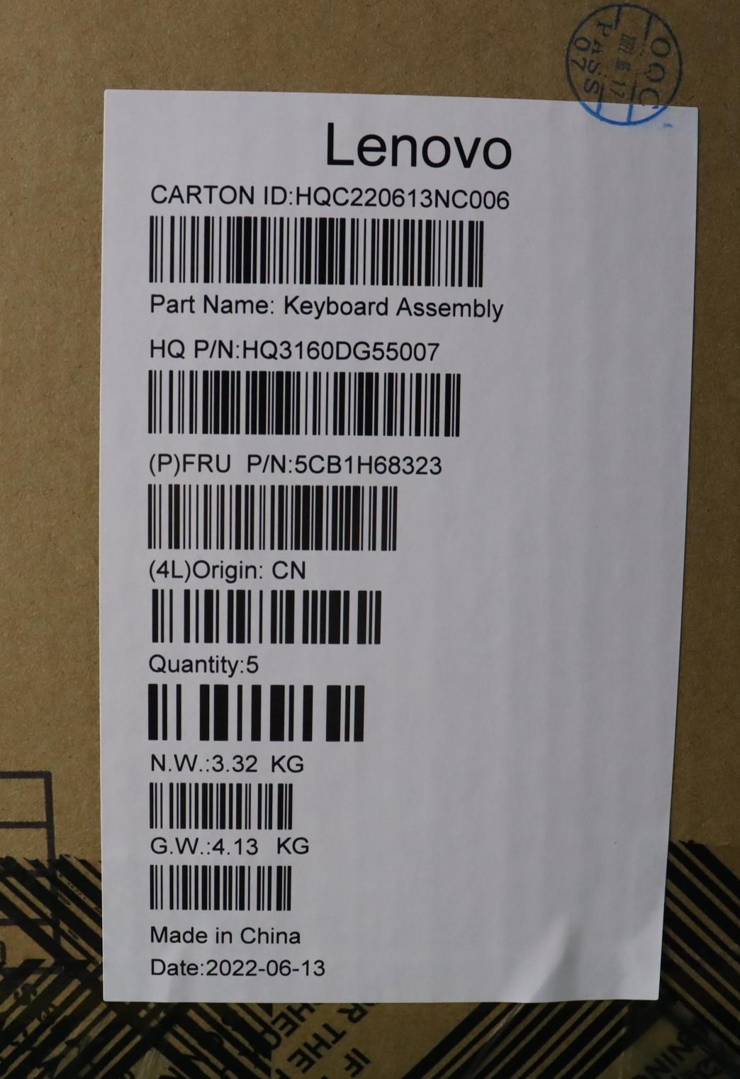 Lenovo Cover Upper Case Asmczeslkfpet - 5CB1H68323