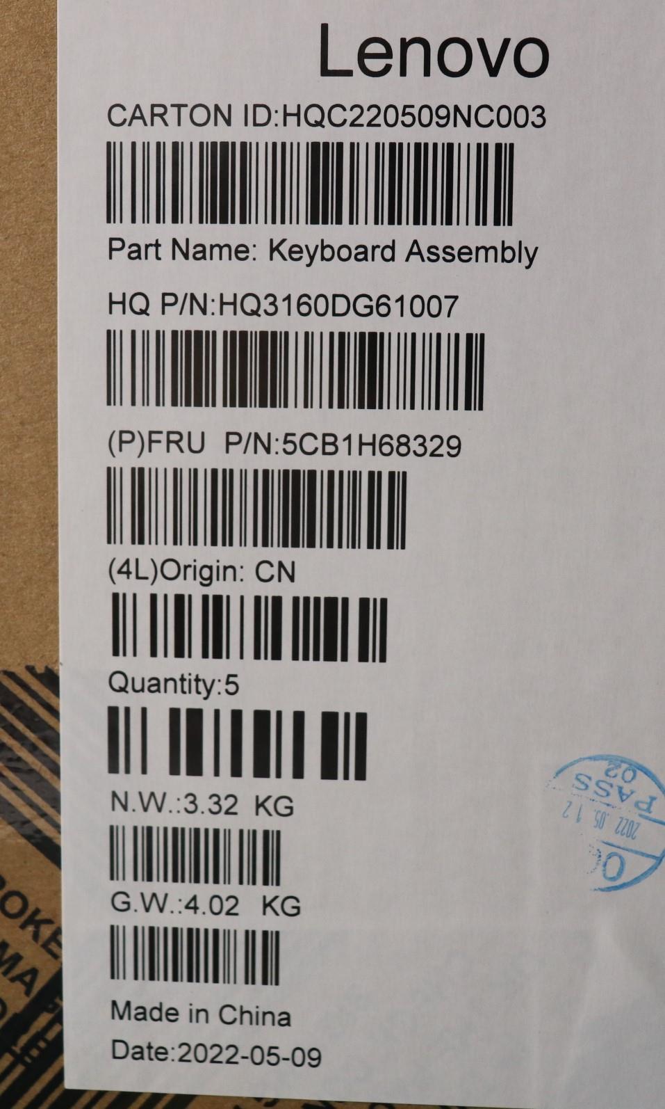 Lenovo Cover Upper Case Asmgerh21Cxfp - 5CB1H68329