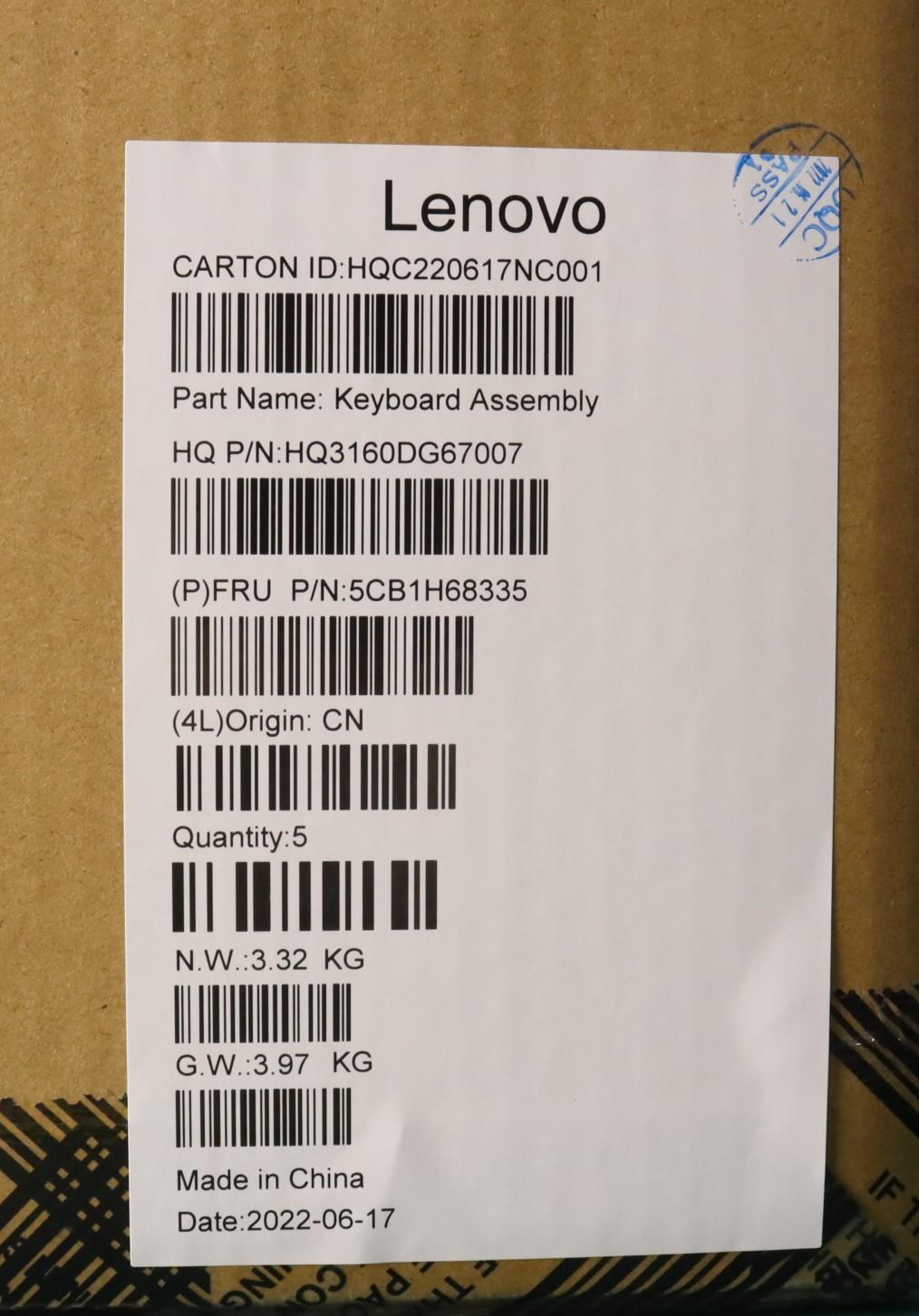 Lenovo Cover Upper Case Asmitah21Cxfp - 5CB1H68335