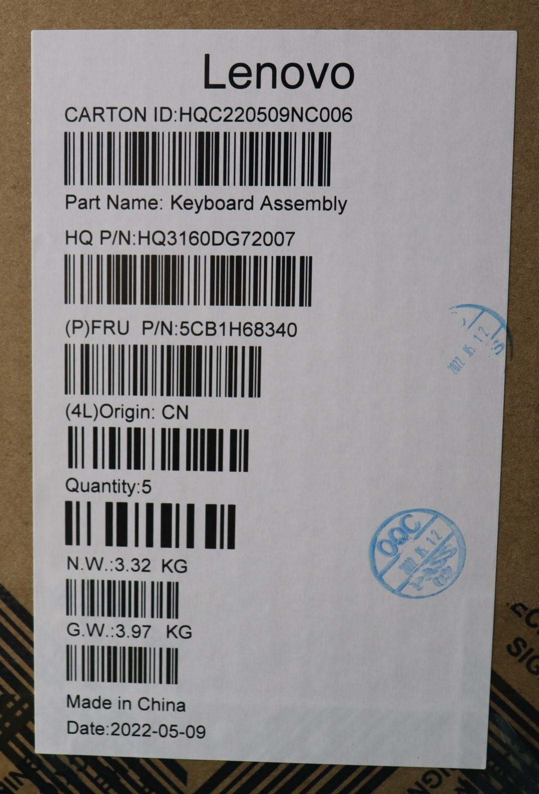 Lenovo Cover Upper Case Asmporh21Cxfp - 5CB1H68340