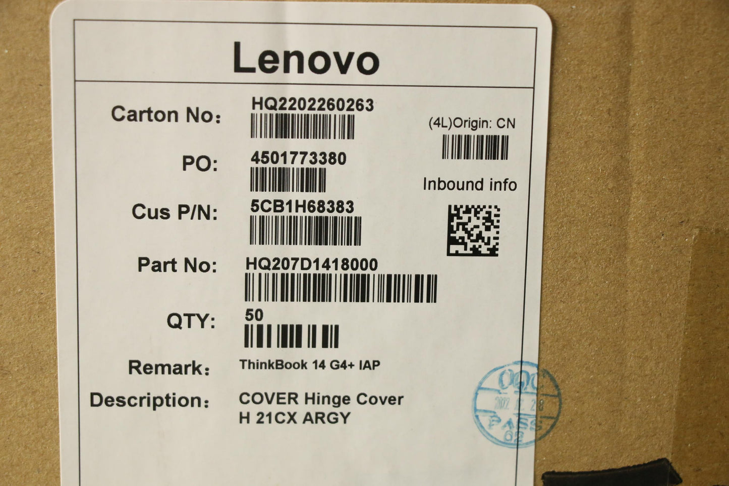 Lenovo Cover Hinge Cover H 21Cx Argy - 5CB1H68383