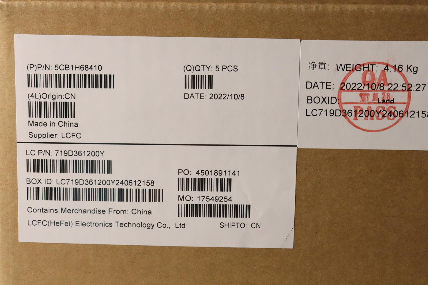 Lenovo Cover Upper Case Asmla Spa L82 - 5CB1H68410