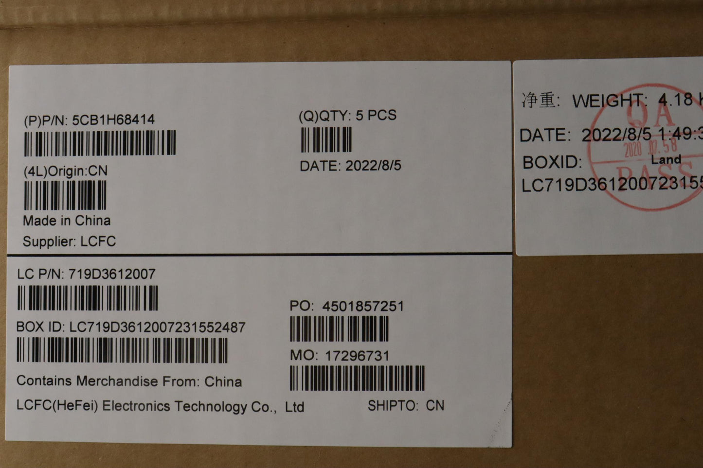 Lenovo Cover Upper Case Asmslv L82Rd - 5CB1H68414