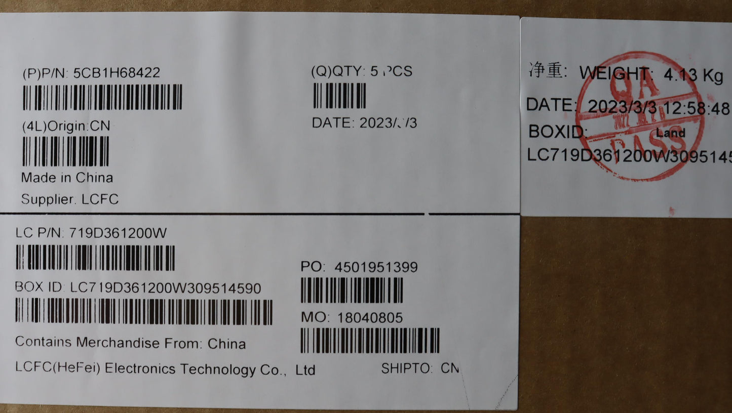 Lenovo Cover Upper Case Asmbel L82Rd - 5CB1H68422