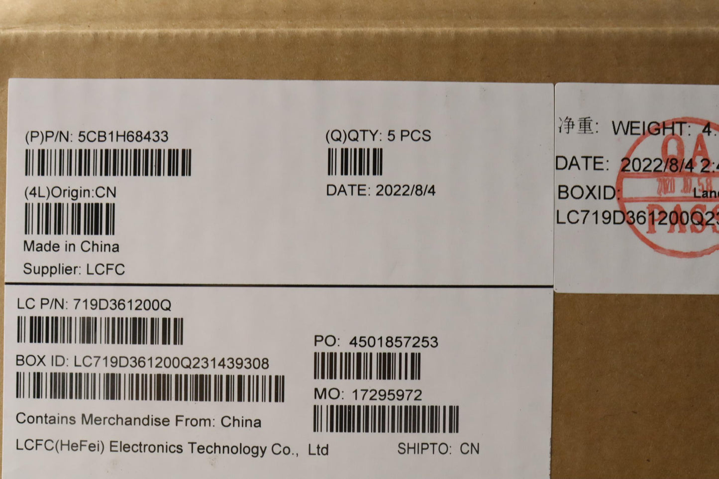 Lenovo Cover Upper Case Asmger L82Rd - 5CB1H68433