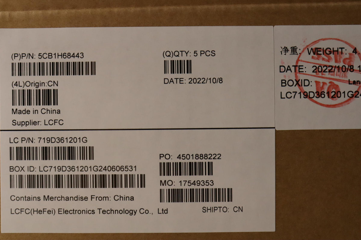 Lenovo Cover Upper Case Asmnordic L82 - 5CB1H68443
