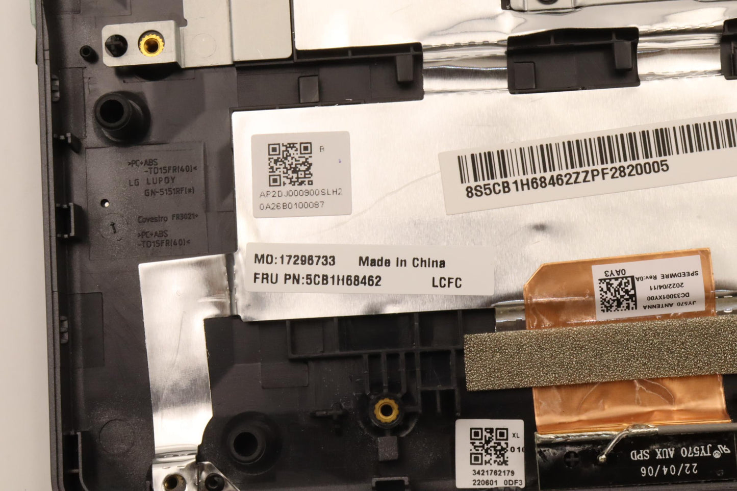 Lenovo C-Cover with Keyboard, USA English, Slate Grey, RGB Backlight - 5CB1H68462