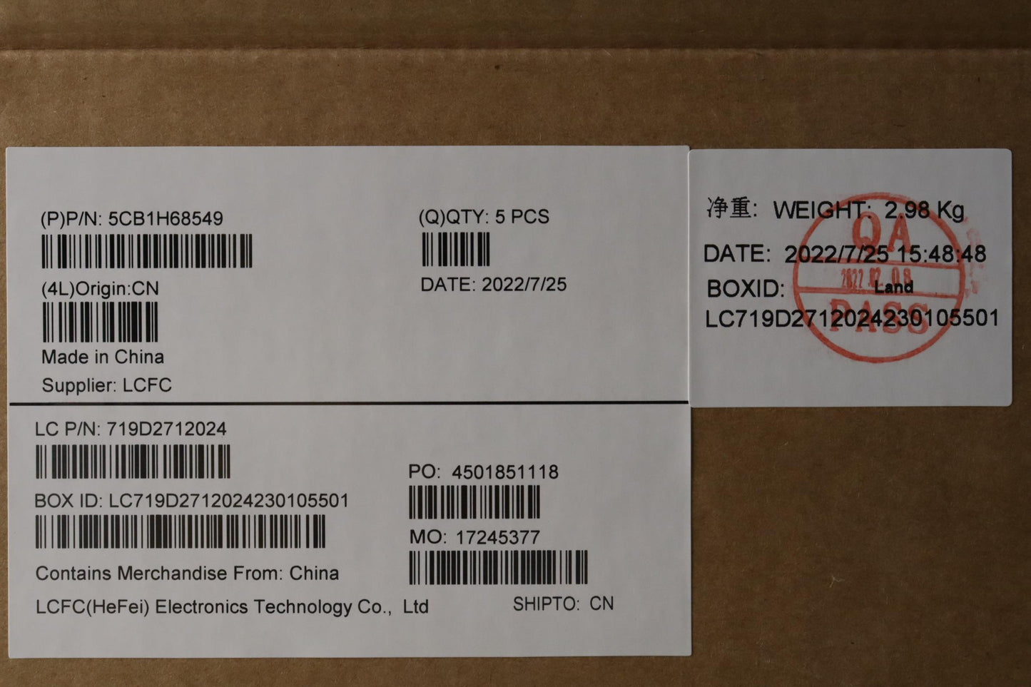 Lenovo Cover Upper Case Assembly Uke - 5CB1H68549