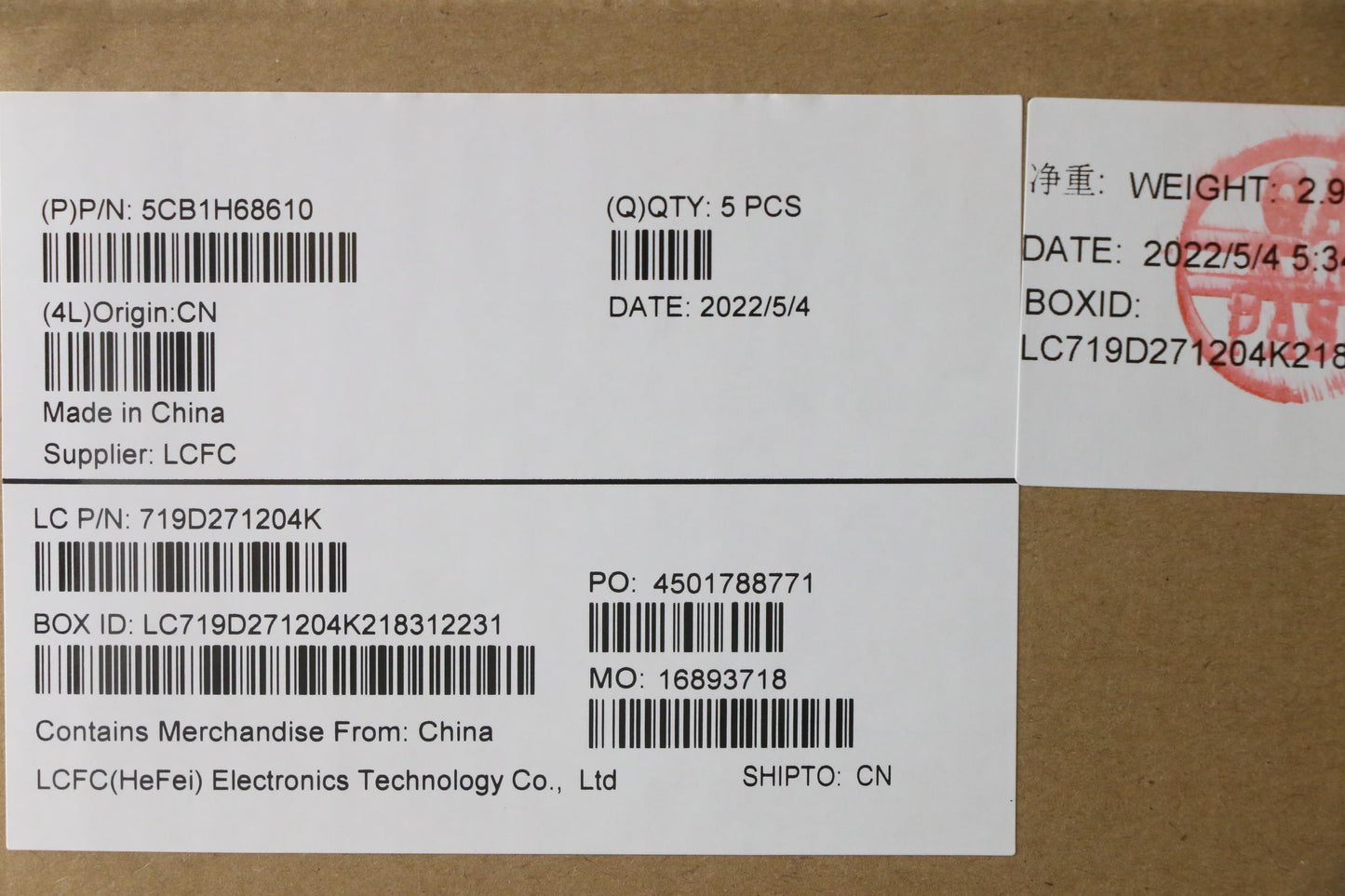 Lenovo Cover Upper Case Assembly Eng - 5CB1H68610