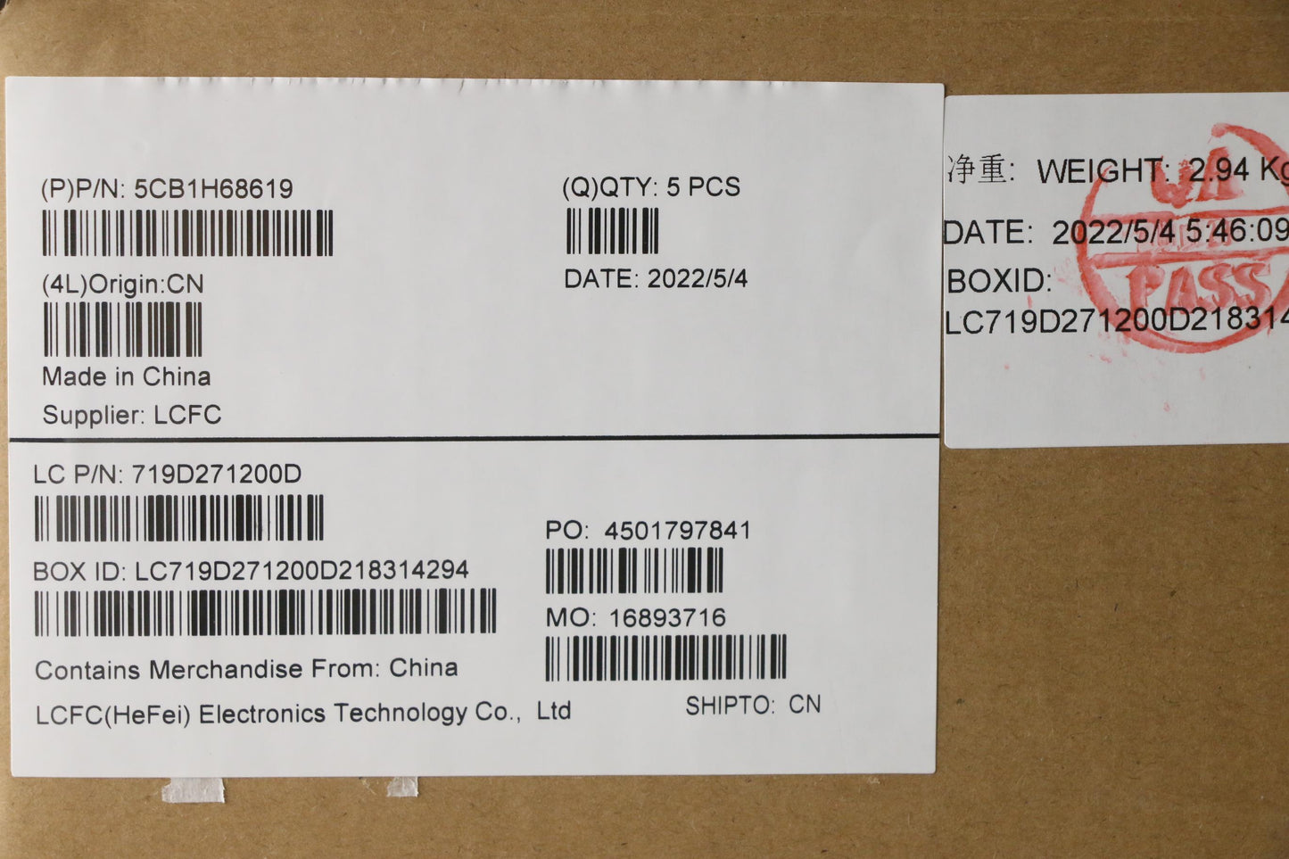 Lenovo Cover Upper Case Assembly Kor - 5CB1H68619