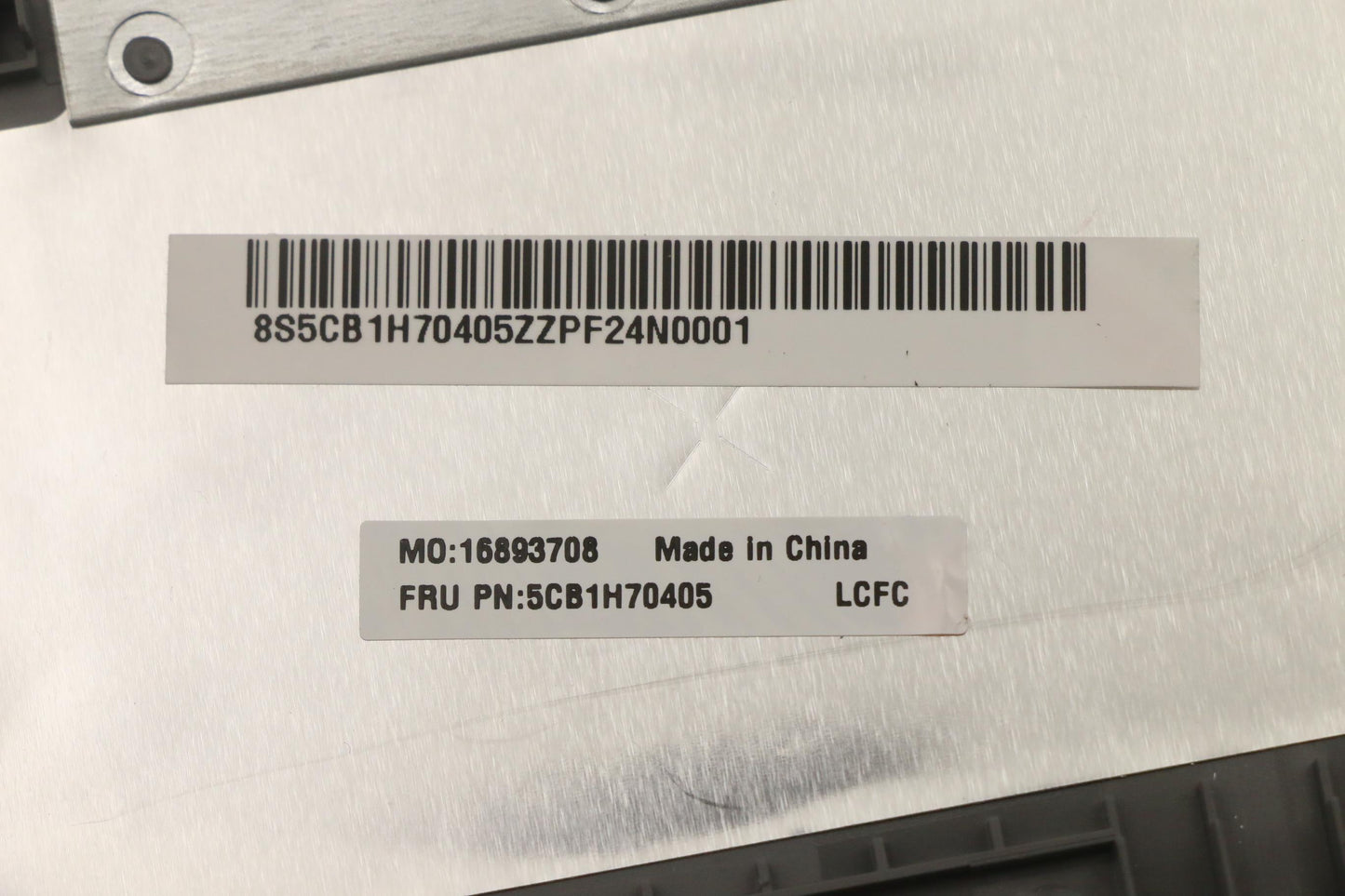 Lenovo C-Cover with Keyboard, USA English, Cloud Grey, Non-Backlight, Fingerprint - 5CB1H70405