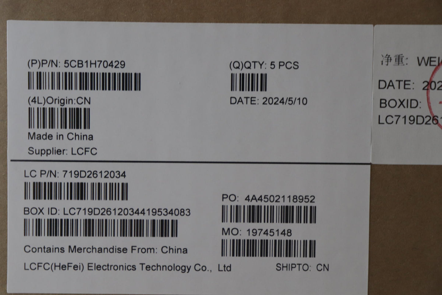Lenovo Cover Upper Case Assembly Euro - 5CB1H70429