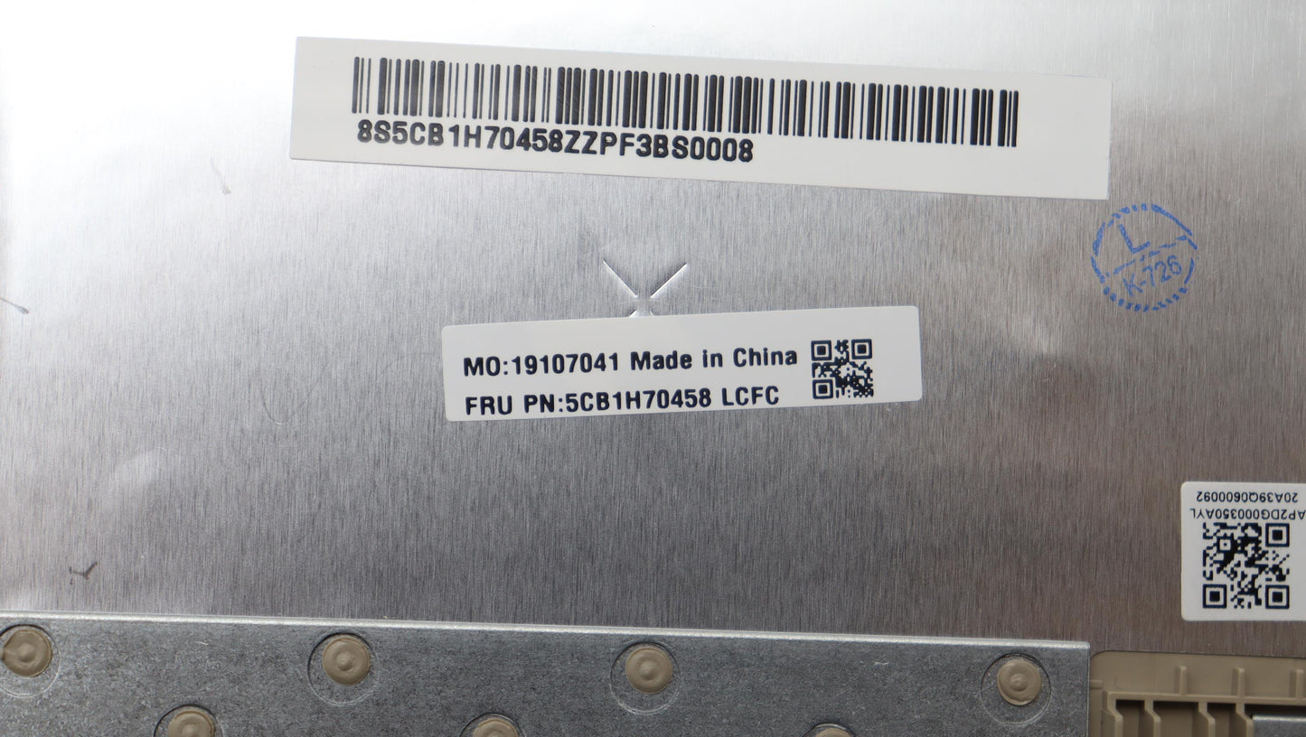 Lenovo Cover Upper Case Assembly Slv - 5CB1H70458