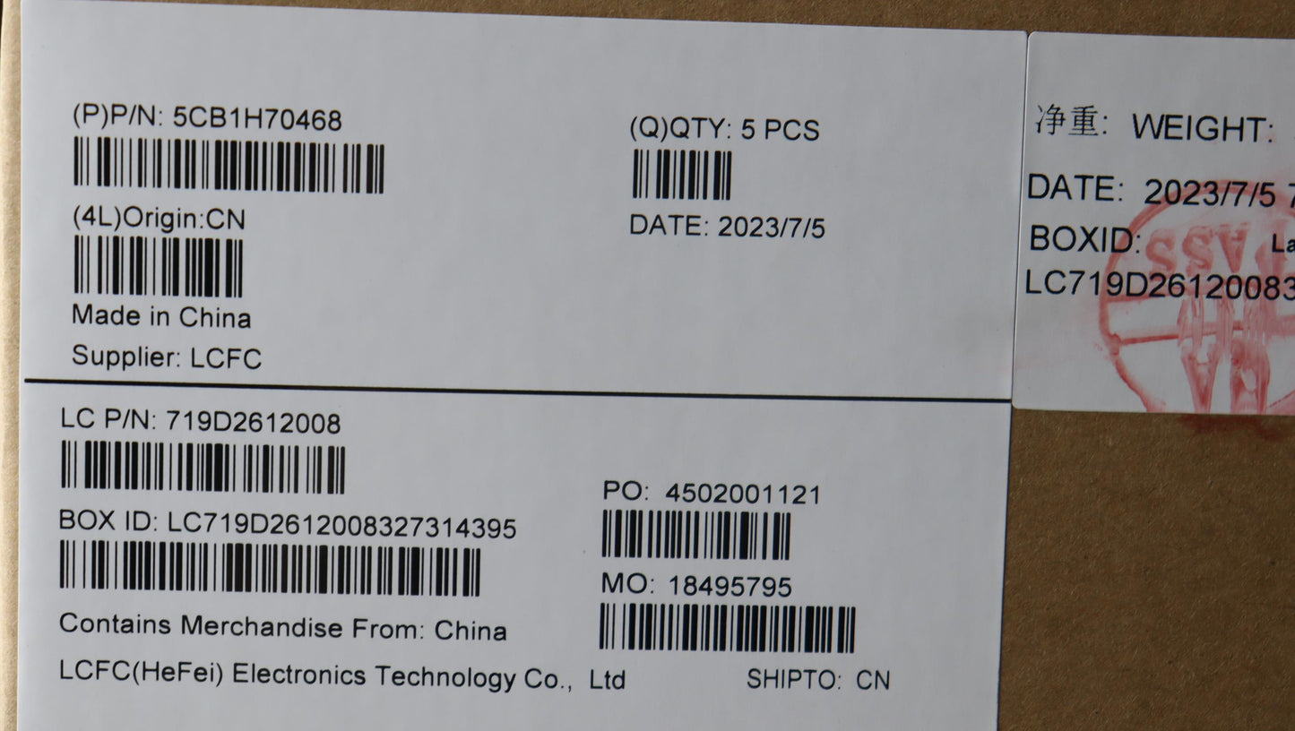 Lenovo Cover Upper Case Assembly Uke - 5CB1H70468