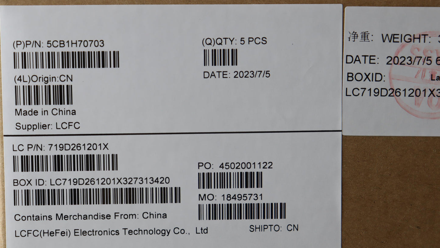 Lenovo Cover Upper Case Assembly Bul - 5CB1H70703