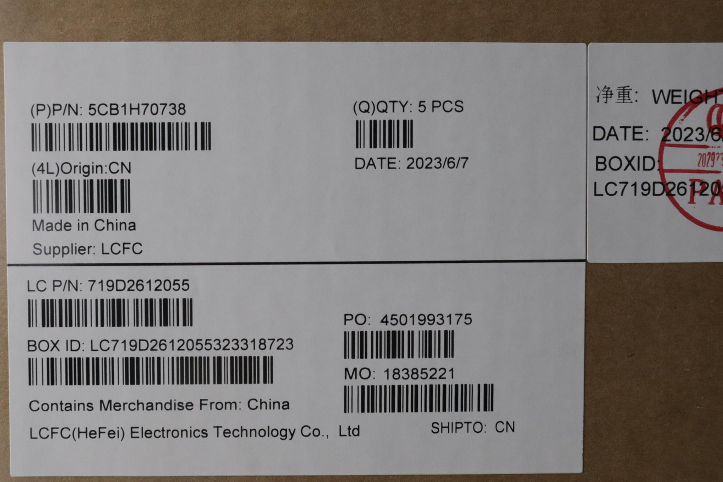Lenovo Cover Upper Case Assembly Bul - 5CB1H70738